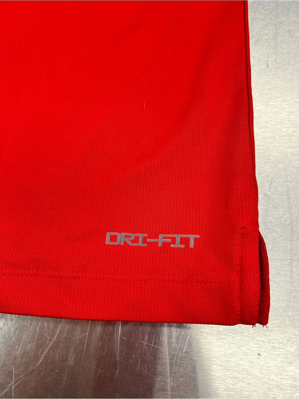 Nike Dri Fit Red Polo with White Swoosh Mens XL